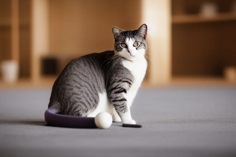 针对老年猫，选择地面滚动轨道类玩具，运动强度适中，能安全地激发它们的游戏兴趣。