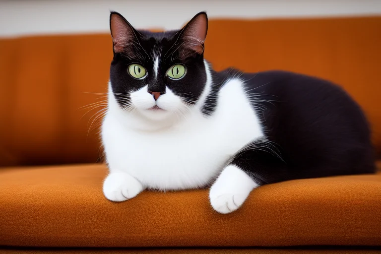 老年猫在跳上沙发前犹豫不决