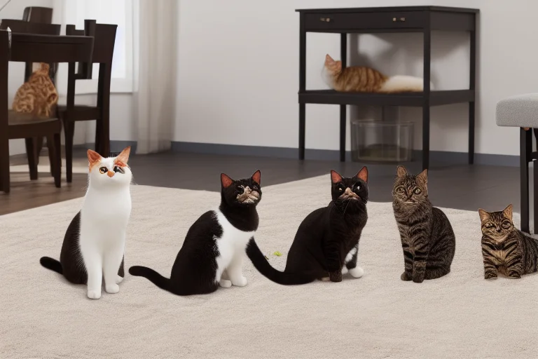 多猫家庭和谐共处的关键在于遵循“N+1”资源分配原则，为每只猫提供充足且独立的资源