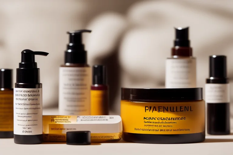 护肤品成分表示例，重点标出了神经酰胺、泛醇、积雪草苷、角鲨烷等修复舒缓成分。