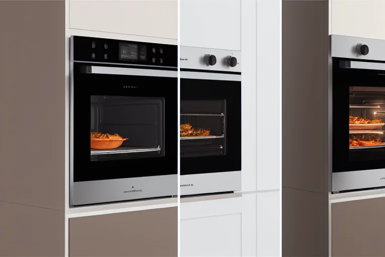 对比图：使用高温自清洁功能前后的蒸烤一体机内腔