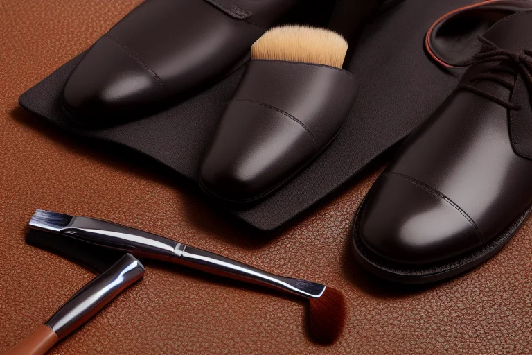 专业的皮鞋护理工具套装，包含鞋刷、鞋油、鞋撑，是延长鞋履寿命的必备品