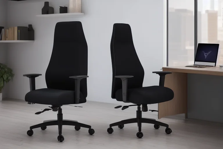 人体工学椅各关键调节部位示意图